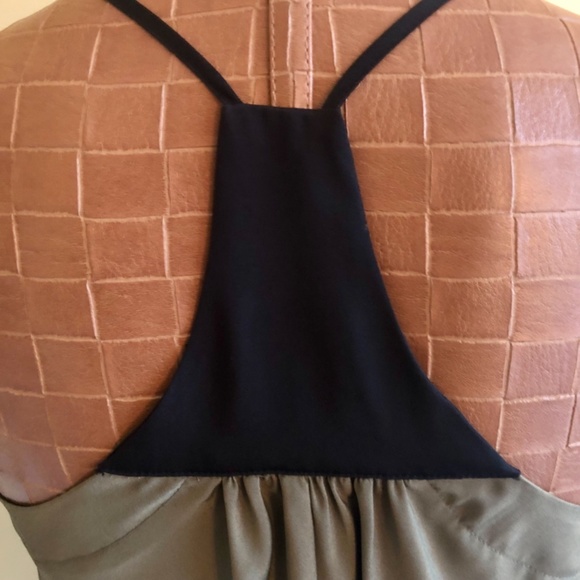 Draw String, Racer Back,V-Neck Tank Top Blouse - Picture 5 of 9